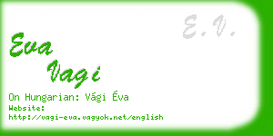eva vagi business card
